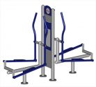 Render isometric view of Double Cross Trainer with