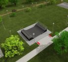 Render isometric view of Skate Park 7 
