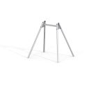 Single-seat swing frame with steel pillars